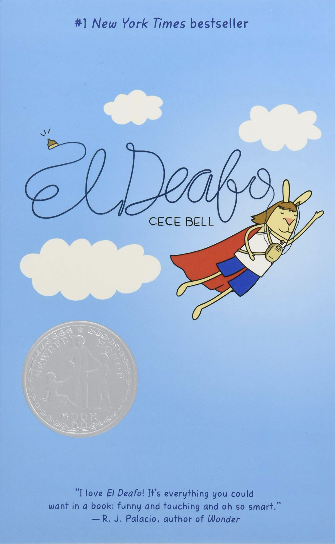 Blue book cover of El Deafo by Cece Bell