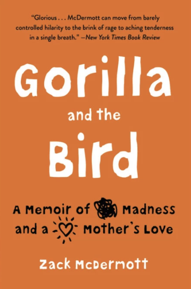Gorilla and the Bird orange book cover with white lettering