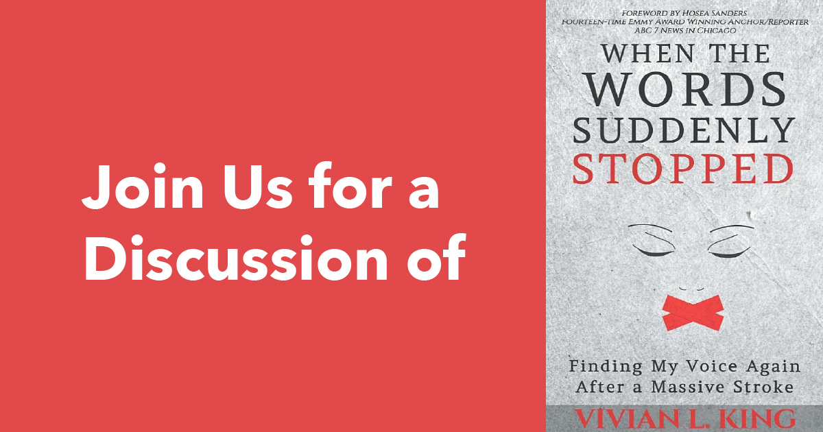 Join Us for a Discussion When the Words Finally Stopped