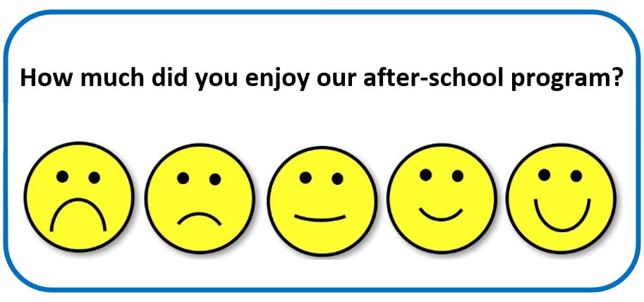Example smiley face scale